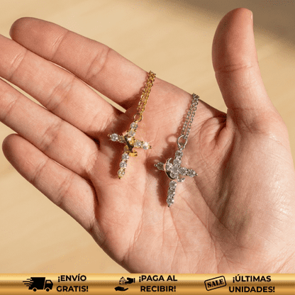 Legado™ | Collar Cruz & Corona – Elegancia y Propósito