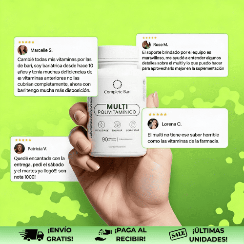 CompleteBari® | Multivitamínico de absorción rápida para bariátricos