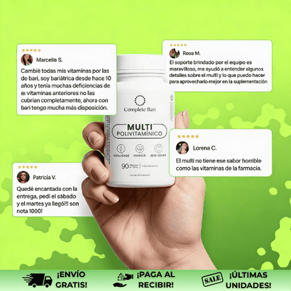 CompleteBari® | Multivitamínico de absorción rápida para bariátricos