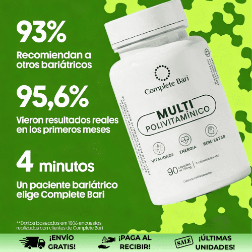 CompleteBari® | Multivitamínico de absorción rápida para bariátricos