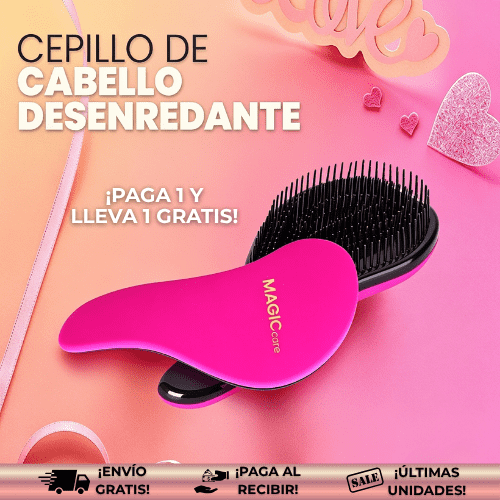 MagicCare® | Cepillo anticaída que desenreda tu cabello al instante ¡OFERTA2X1!