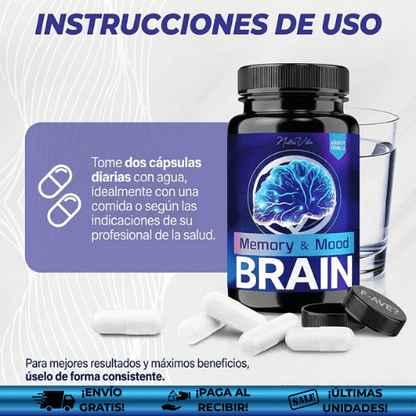 MoodBrain® | Píldoras de apoyo cerebral para combatir la neuropatía