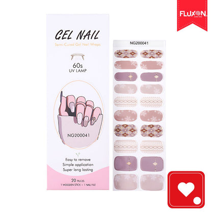 Kit Manilux® |  20 Stickers de Gel Semicurados + Lampára UV ¡50% Off!