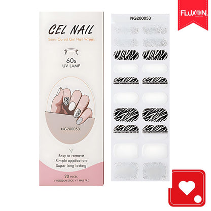 Kit Manilux® |  20 Stickers de Gel Semicurados + Lampára UV ¡50% Off!
