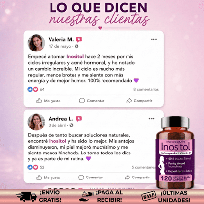Inositol® | Suplemento que apoya la fertilidad natural, con Ashwagandha & Vitamina D