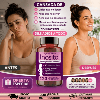 Inositol® | Suplemento que apoya la fertilidad natural, con Ashwagandha & Vitamina D