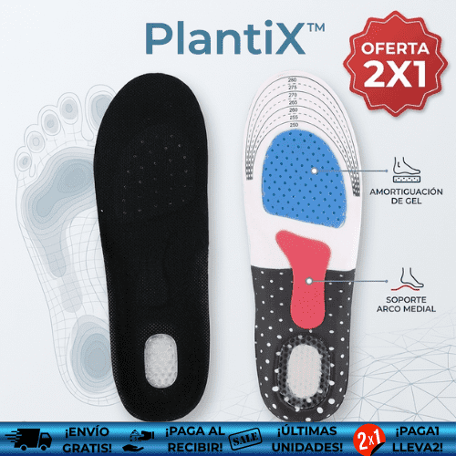 PlantiX™ ¡PAGA 1 PAR Y LLEVA 1 GRATIS! | Plantillas ortopédicas para aliviar dolor