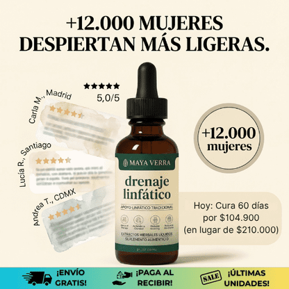 LymphoriaDrops® 1 und | Suplemento de gotas de drenaje linfático