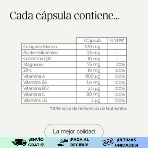 MarineCollagen® | Suplemento que revitaliza tu piel, cabello y uñas