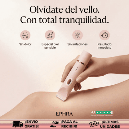 ePhra™ | Rasuradora doble punta rápida, eficaz y sin dolor.