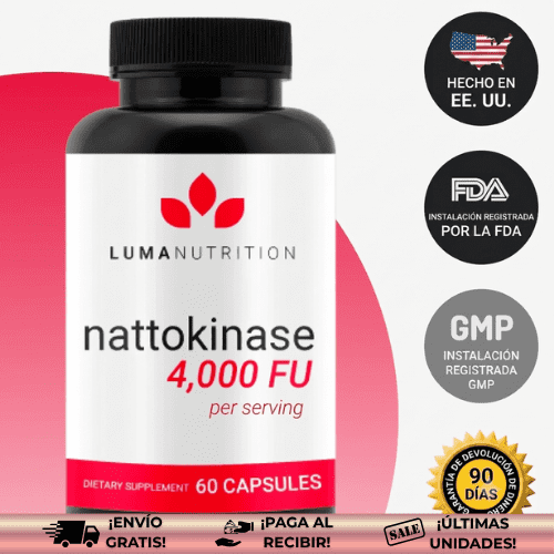 Pastillas NattoKinase® | Limpiador vascular, reduce el colesterol, la presión arterial y mejora la salud del corazón.