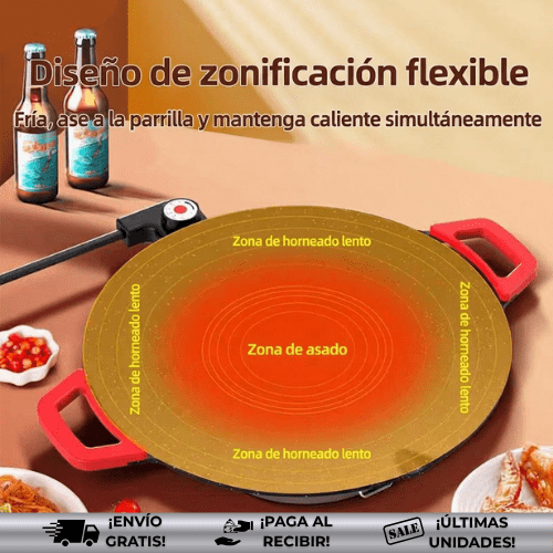 GrillPro® | Sartén eléctrico que revoluciona la cocina en tu mesa