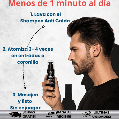 OmHair® | Tratamiento eficaz para caída del cabello ¡OFERTA 2x1!