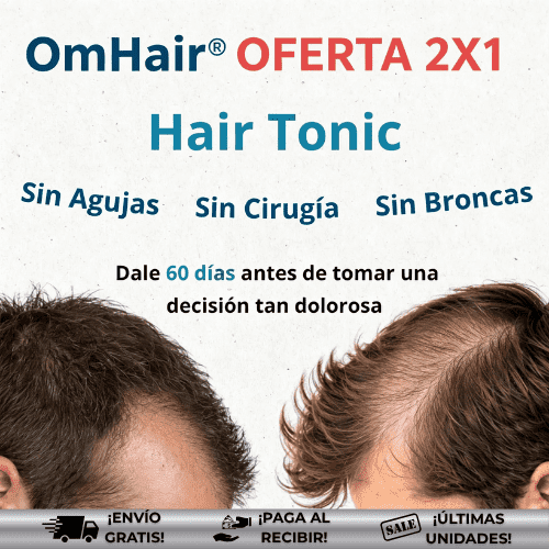 OmHair® | Tratamiento eficaz para caída del cabello ¡OFERTA 2x1!