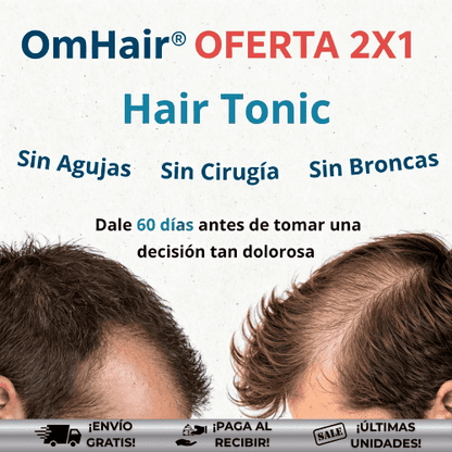 OmHair® | Tratamiento eficaz para caída del cabello ¡OFERTA 2x1!
