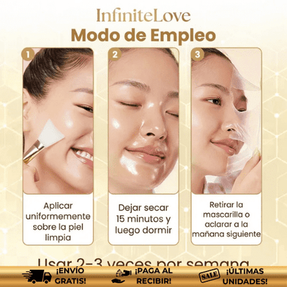 LUMIMASK™ | Mascarilla coreana nocturna para manchas, melasma y brillo Instantáneo