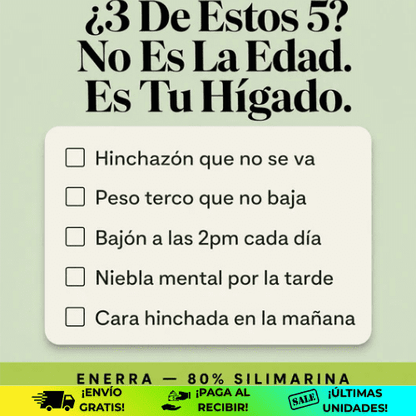 Enerra® | Pastillas detox para nutrir y limpiar tu hígado con la máxima eficacia