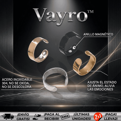 Vayro™ | Anillo magnético para el control de la artritis