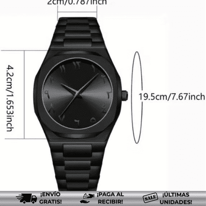 BlackPhantom™ | Reloj árabe imponente y versátil