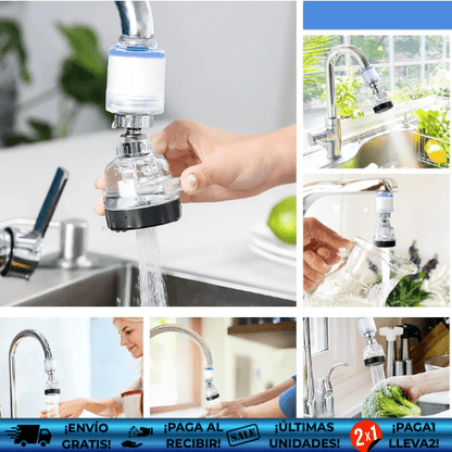 Purify® ¡Oferta2x1! | Filtro purificador de agua para grifo