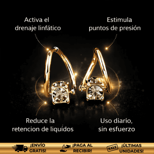 Aretes ZenEar® | Drena la hinchazón sin dieta ni rutina