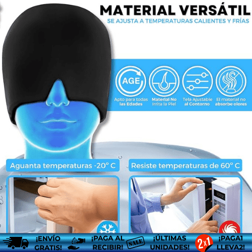 MigraStop™ ¡Oferta 2x1! | Gorro de gel para control de migrañas