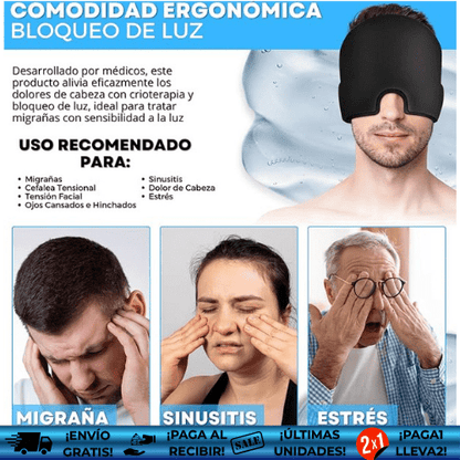 MigraStop™ ¡Oferta 2x1! | Gorro de gel para control de migrañas