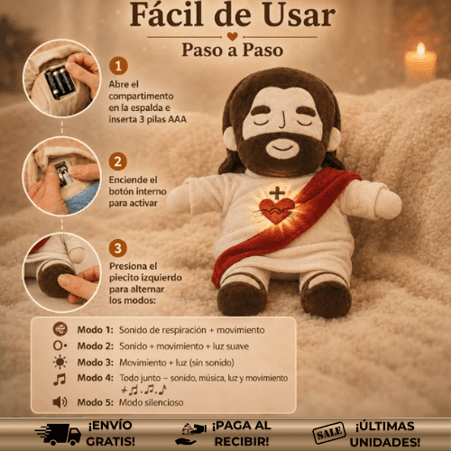 Peluche MyJesús™ | Un Abrazo de fé, consuelo y paz interior