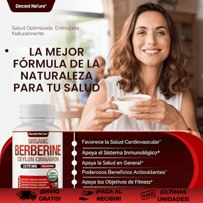 DecentNature Berberine® | Adelgazante con berberina fitosomada natural GLP 1