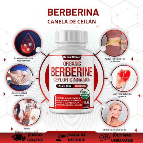 DecentNature Berberine® | Adelgazante con berberina fitosomada natural GLP 1