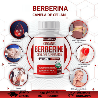 DecentNature Berberine® | Adelgazante con berberina fitosomada natural GLP 1
