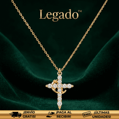 Legado™ | Collar Cruz & Corona – Elegancia y Propósito