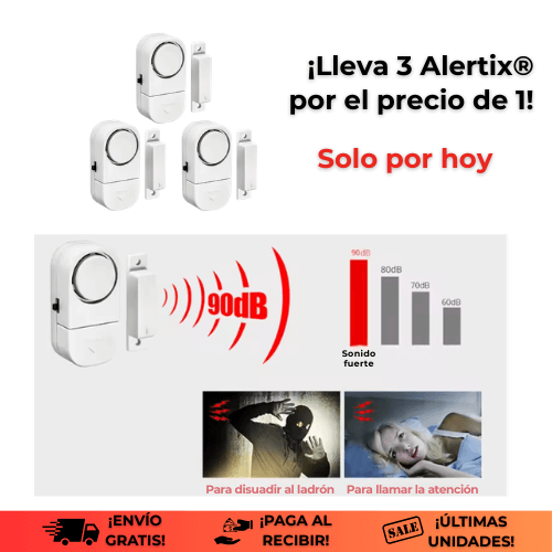 Alertix® | La seguridad que te avisa cuando algo no está bien ¡Oferta 3x1!